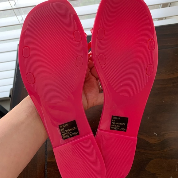 DV Dolce Vita Hot Pink Studded Sandals Size 8 - Picture 3 of 3